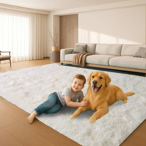 6x9 Rugs for Living Room, Rugs for Bedroom, Plush Fluffy Carpet, Non-Slip by Mtandyx