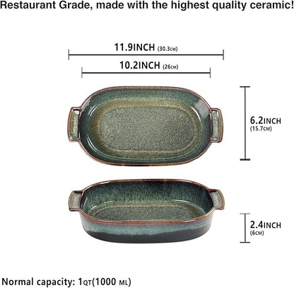 Ceramic Oval Casserole Baking Dish, 1 Quarts Baking Dish - Image 2