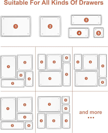 SMARTAKE 16-Piece Drawer Organizer - Image 8