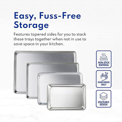 New Star Foodservice Commercial-Grade 18-Gauge Aluminum Sheet Pan/Bun Pan - Image 8