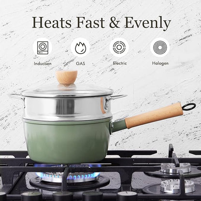 ROCKURWOK Ceramic Nonstick Sauce Pan, 3 QT Pot - Image 6