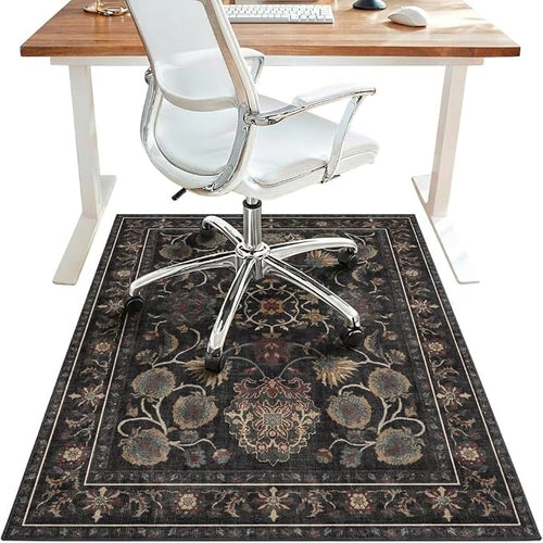 36"x60" Office Chair Mat for Hardwood Tile Floor, Under Desk Carpet Protector by BESBLEE