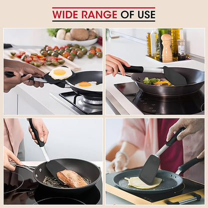 Unicook 4 Pack Flexible Silicone Spatula, 600F Heat Resistant, Crepes and More - Image 3