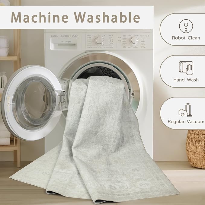 Srugn Washable Rugs 8x10 Area Rugs - Image 4
