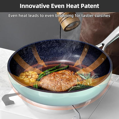 Nuwave Lux 13pc Forged Lightweight Cookware Set PFAS Free, Healthy G10 Duralon - Image 3