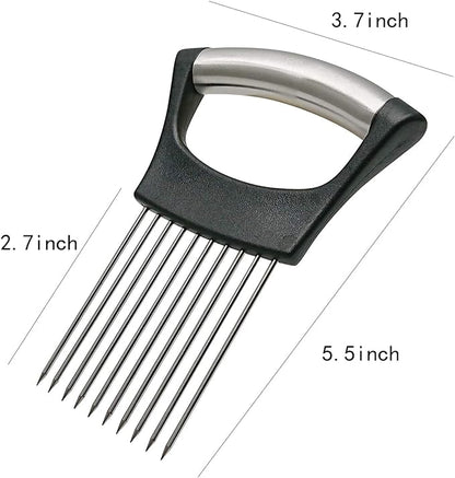 Stainless Steel Onion Holder for Slicing, Onion Slicer Holder, Onion Cutter for - Image 2