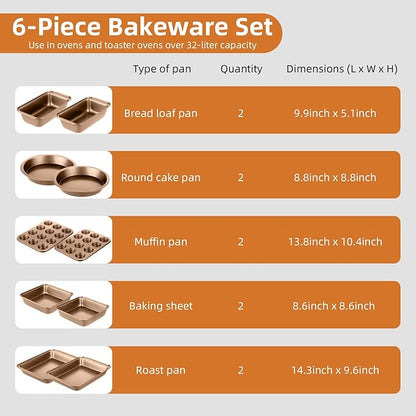 11-Piece Nonstick Baking Pans Set - Image 6