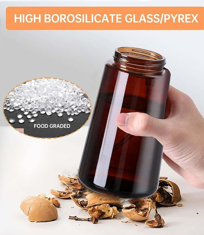 16oz/470ml Olive Oil Sprayer for Cooking, 2 in 1 Oil Dispenser Bottle Spray and - Image 5