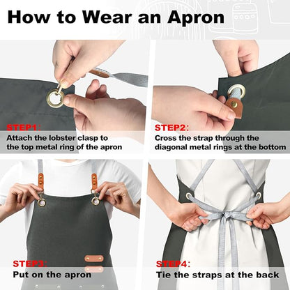 BeLuyi chef apron bib tool apron - Image 5