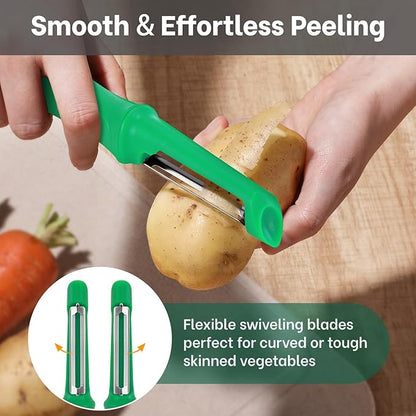 Beneno Swivel Vegetable Peeler, Razor-Sharp Smooth Peeling Potato Peelers - Image 8
