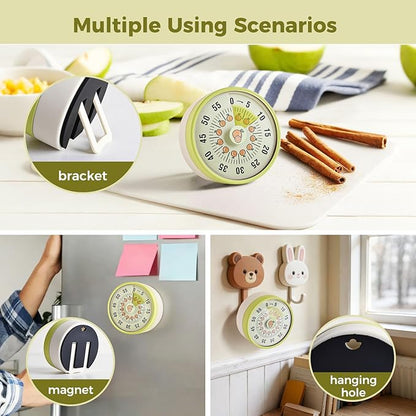 Kitchen Timer, Kitchen Countdown Cooking Reminder No Battery Required Magnetic - Image 5
