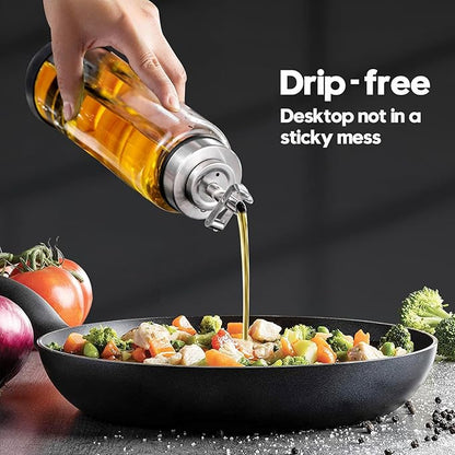 Glass Olive Oil Dispenser Bottle - Image 5
