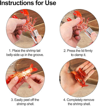 4pcs Crawfish Peeler Tool, Hollow Design Stainless Steel Shrimp & Crayfish - Image 5