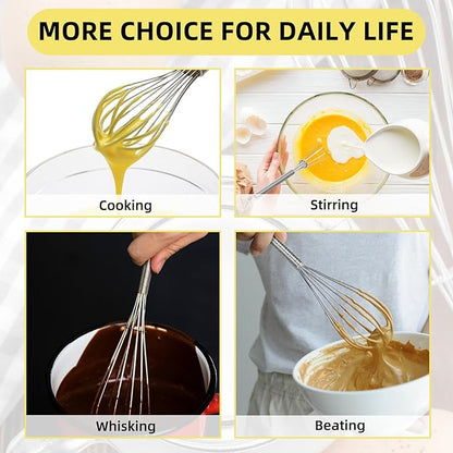 Baderke 30 Pcs Mini Whisk Bulk Small Whisks - Image 7