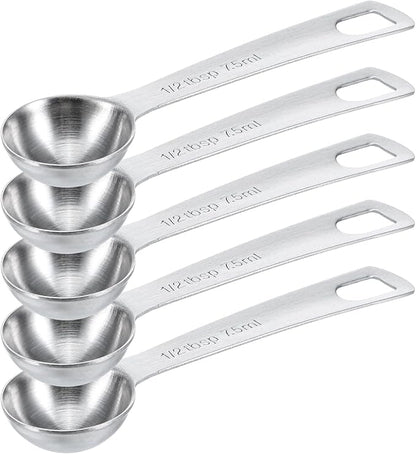 5 PCS Measuring Spoons Tablespoon Measuring Spoon 1/2 tbsp Stainless Steel by Lusofie