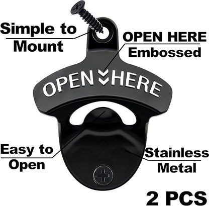 Wall Mounted Bottle Opener Stainless - Image 2