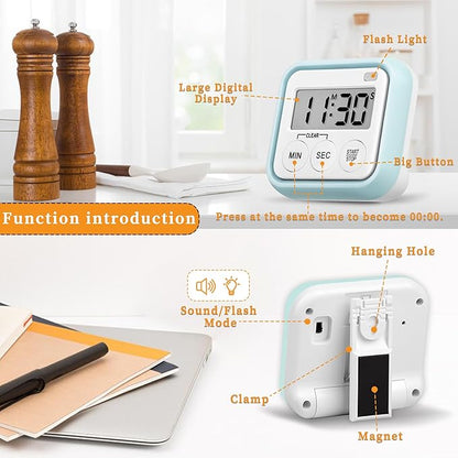 Timer, Kitchen Timers for Cooking Classroom Timer for Kids Teachers Digital - Image 4