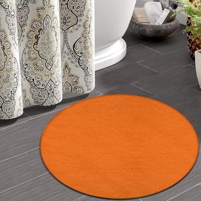 Home Decor Non Slip Kitchen Office Circle Rug, Machine Washable Modern Round - Image 5