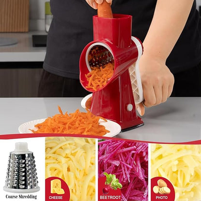 YOUCZON Rotary Cheese Grater Multi-Purpose Stainless Steel Cheese Shredder - Image 3