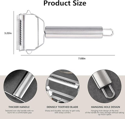 Multifunction Stainless Steel Julienne Peeler Vegetable Peeler Double Planing - Image 2