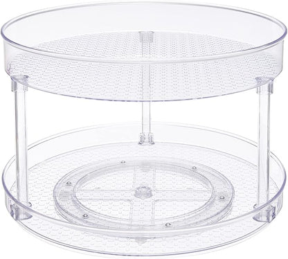 Amazon Basics 2 Tier Lazy Susan Turntable Organizer by AmazonBasics