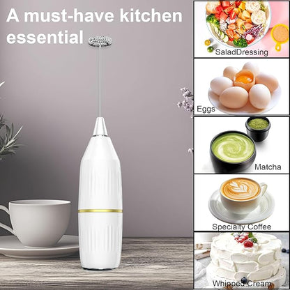 Milk Frother Handheld, Mini Drink Mixer and Coffee Blender Frother - Image 6