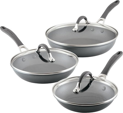 Circulon A1 Series with ScratchDefense Nonstick Induction Frying Pan Set by Circulon