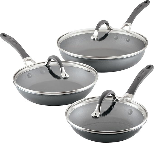 Circulon A1 Series with ScratchDefense Nonstick Induction Frying Pan Set by Circulon