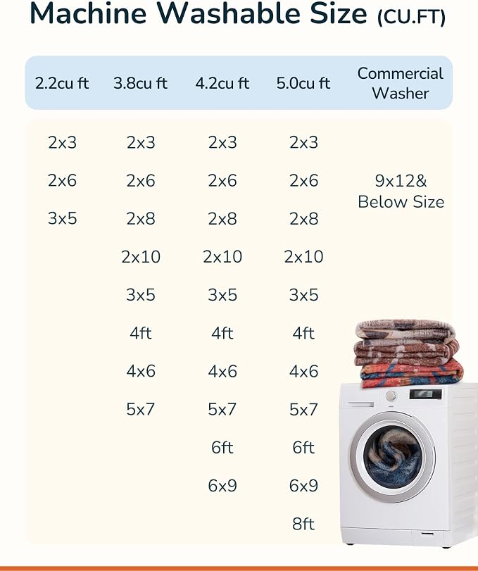 BESTSWEETIE Area Rug 2x10 Rug Machine Washable Non-Slip Low Pile Print Pattern - Image 5