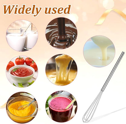 2 Pcs Mini Whisks Set, Stainless Steel Whisk Tiny Egg Whisk, Espresso Matcha - Image 7