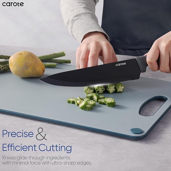 CAROTE 14Pcs Kitchen Knife Set, Stainless Steel knife set - Image 6