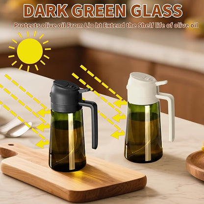 SWEET VIEW Olive Oil Dispenser and Oil Sprayer – 16oz/470ml Glass Light-Proof - Image 8