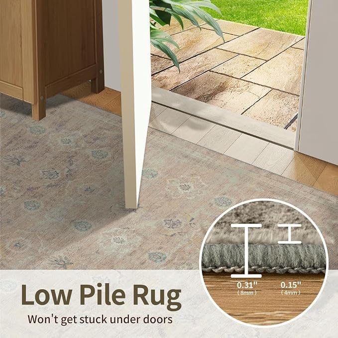 Rugxara Beige Rug 5x7 Neutral Area Rugs - Image 6