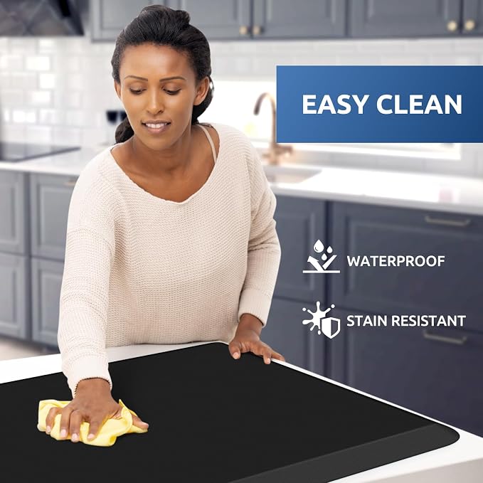 KitchenClouds Kitchen Mat Cushioned Anti Fatigue Rug 22"x36" Water Resistant - Image 3