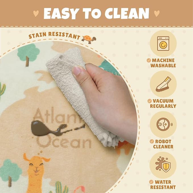 Large Kids Area Rugs with Animal - Image 4
