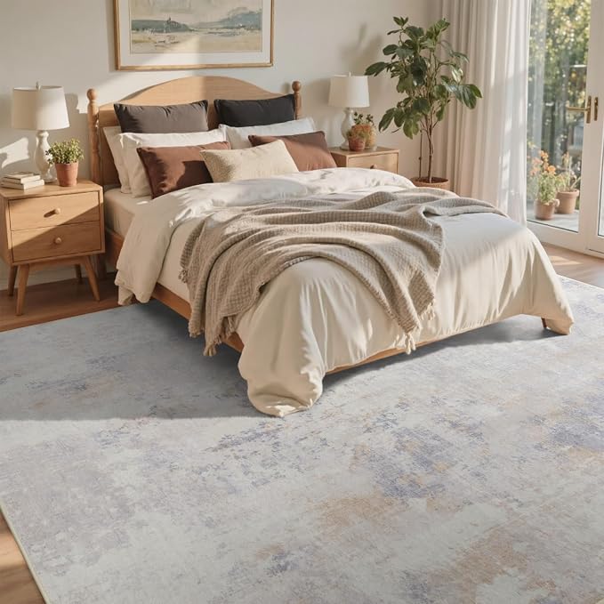 4x6 Ft Area Rugs for Living Room, Soft Non-Slip Washable Rugs Modern Abstract - Image 4