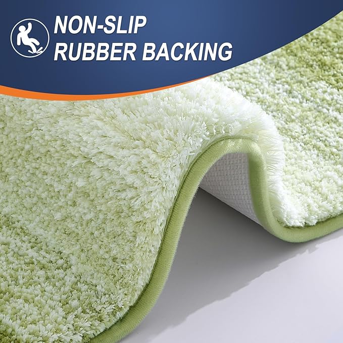 OLANLY Bathroom Runner Rugs Mat 47x17, Extra Soft Absorbent Microfiber Bath Rugs - Image 5
