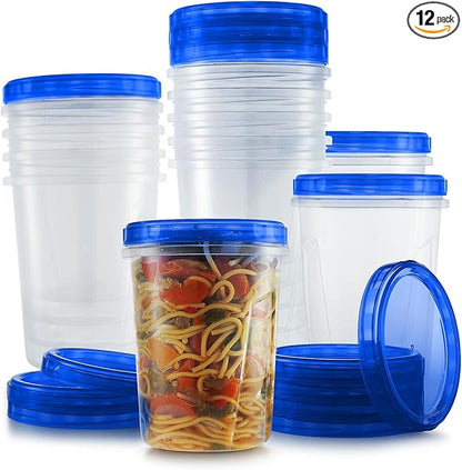 Tafura 12 Pack Leakproof Freezer Containers by Tafura