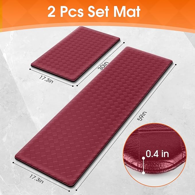 TranquilRelax Kitchen Mats, Cushioned Anti Fatigue Kitchen Mats - Image 3