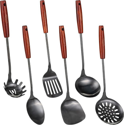 FJNATINH 304 Stainless Steel Kitchen Utensil Sets by HOMEKITCHENTOOL
