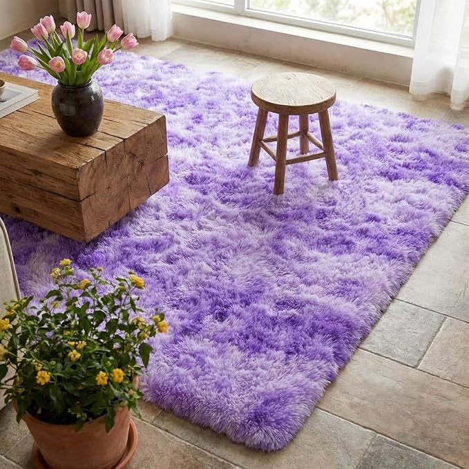 Mugorn 2x3 Rugs for Bedroom, Fluffy Area Rugs for Living Room, Soft Shag Kids - Image 8