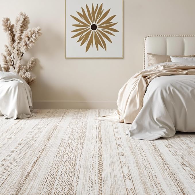 6x9 Area Rugs for Living Room Machine Washable Rug Distressed Indoor Carpet - Image 4