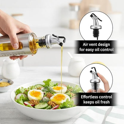 Olive Oil Dispenser for Kitchen, 2 Pack 10oz/300 ML Cooking Oil and Vinegar - Image 8