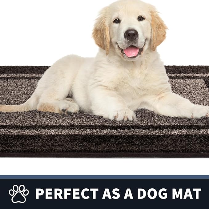 PURRUGS Dirt Trapping Door Mat 20" x 32", Non-Slip Machine Washable Entryway Rug - Image 6
