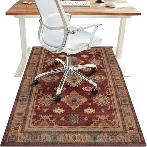 36"x48" Office Chair Mat for Hardwood Tile Floor, Under Desk Carpet Protector by BESBLEE