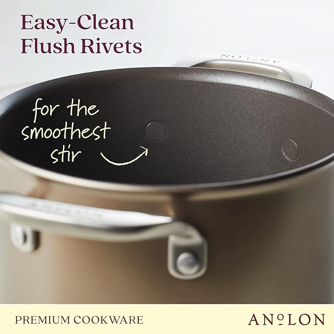 Anolon Ascend Hard Anodized Nonstick Saucepan/Saucepot and Lid - Image 7