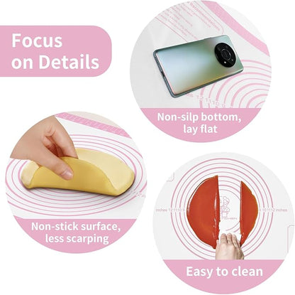 Non-stick Silicone Pastry Mat, Silicone Baking Mat - Image 5