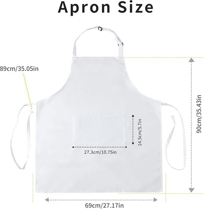 Tosewever 2 Pack Adjustable Bib Apron, Waterdrop Resistant Aprons - Image 7