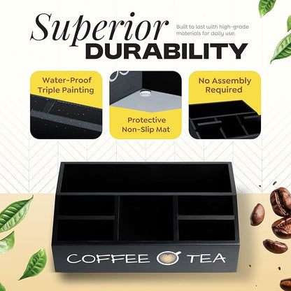 Vinvoli Coffee Station Organizer – Premium 2025 All-in-One Coffee Bar & Tea - Image 5