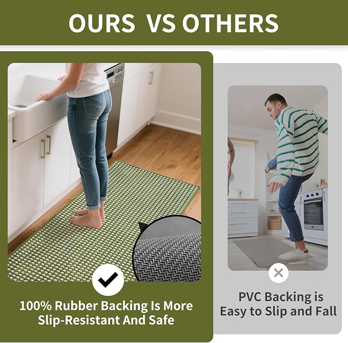 YDKGL Long Kitchen Runner Rugs Kitchen Mat Non Slip Washable, Super Absorbent - Image 5
